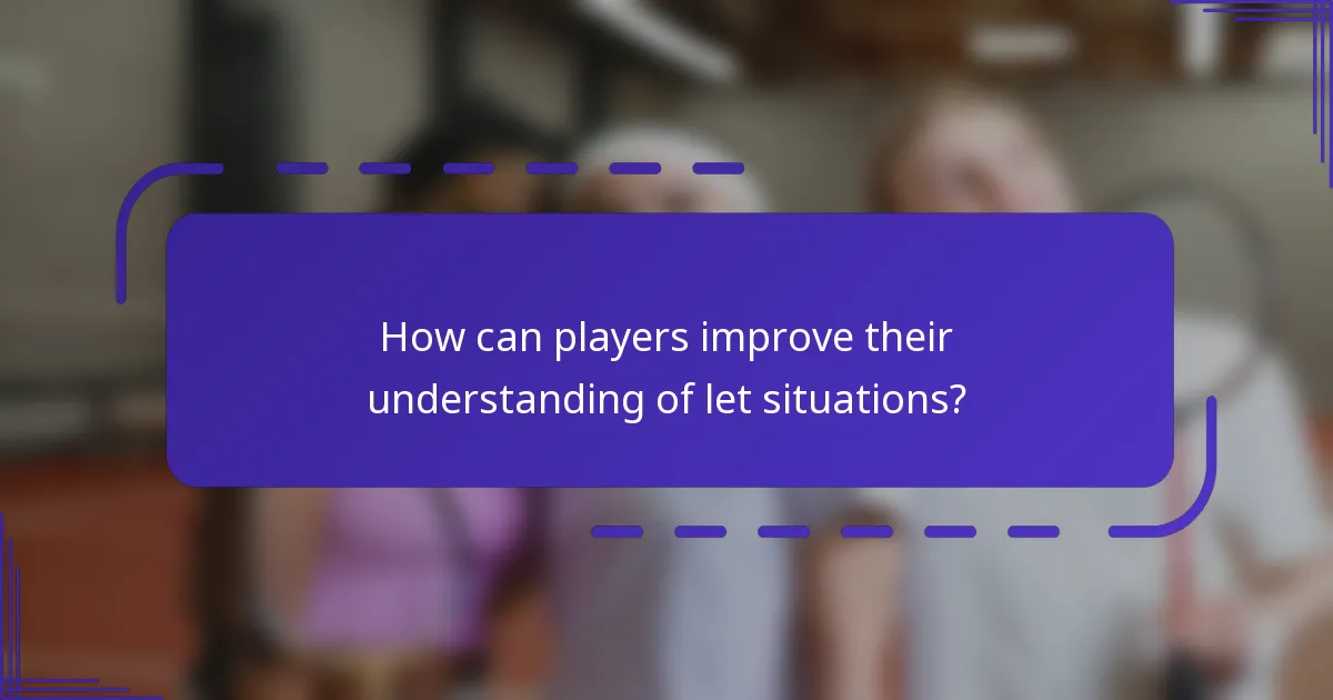 ¿Cuáles son los diferentes tipos de situaciones de let en el dobles de bádminton?