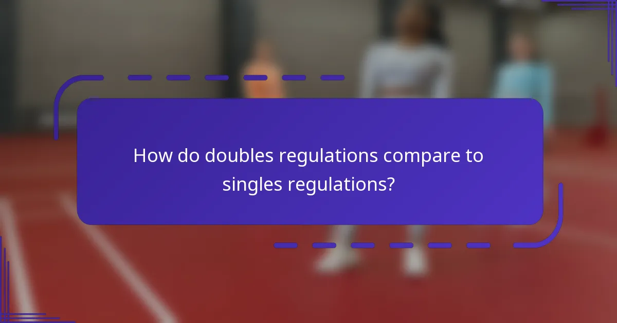 ¿Cuáles son las regulaciones de descansos en el bádminton en dobles?