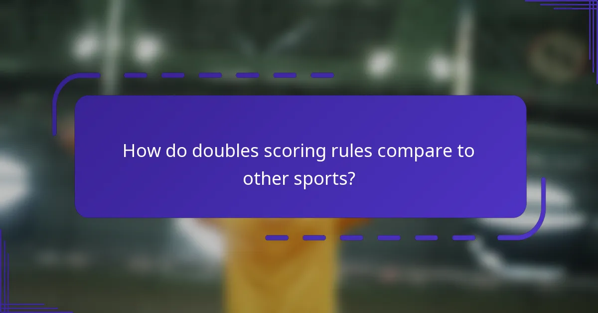 ¿Cuáles son las reglas actuales para la puntuación en dobles?