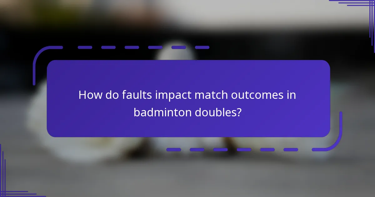 ¿Con qué frecuencia ocurren errores en los partidos de dobles de bádminton?
