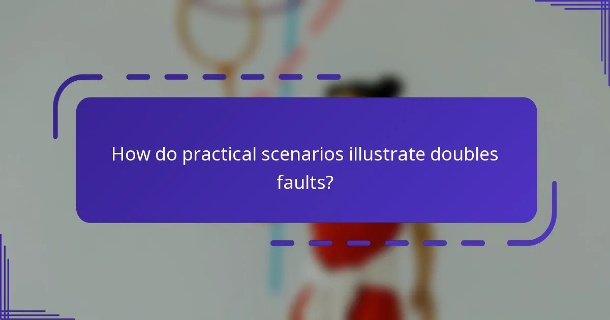 ¿Cómo se aplican las reglas a las faltas en dobles?
