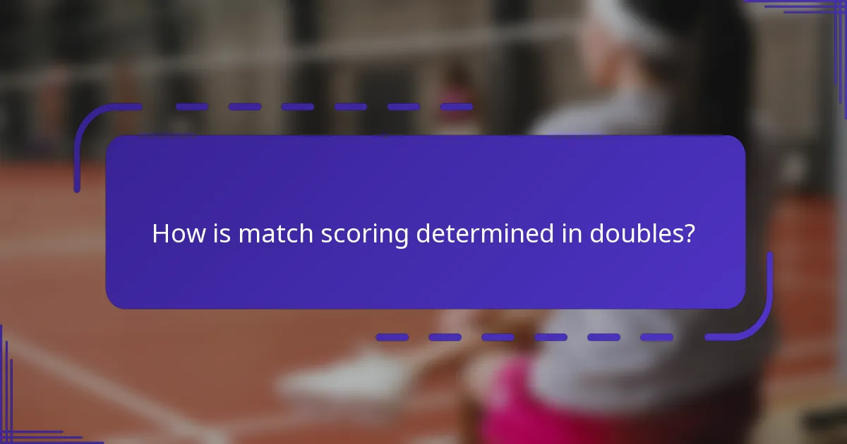 ¿Cuáles son las reglas de puntuación en juegos de dobles?