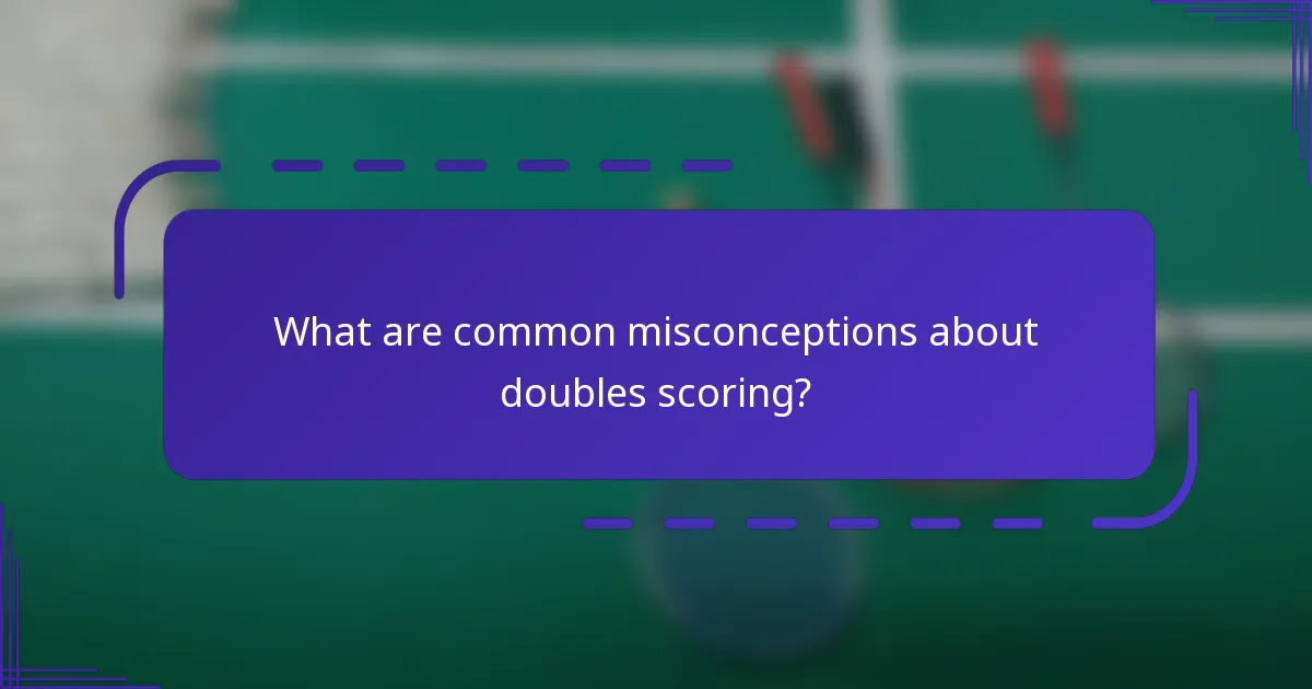 ¿Cómo son interpretadas las reglas de puntuación en dobles por los expertos?