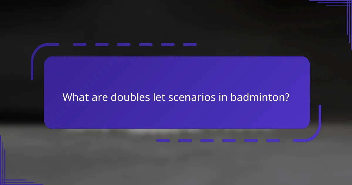 ¿Cómo se interpretan las reglas en los escenarios de let en dobles?