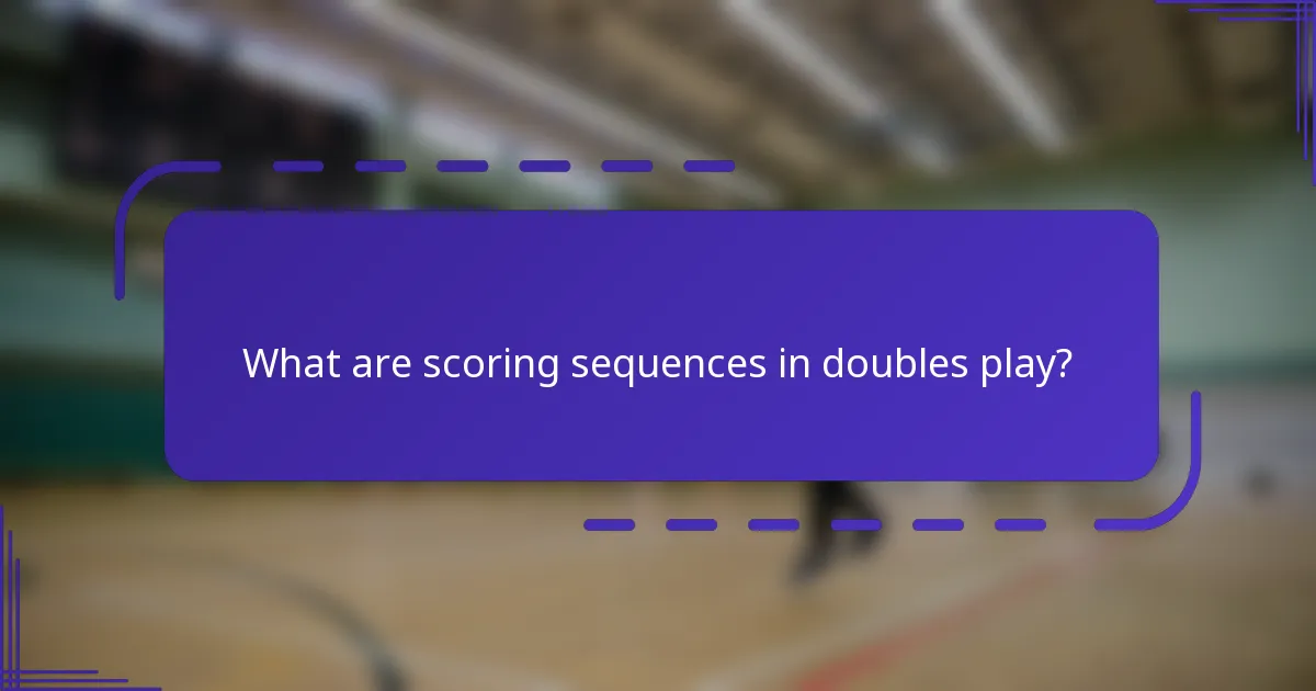 ¿Qué es el impulso de puntuación en el juego de dobles?