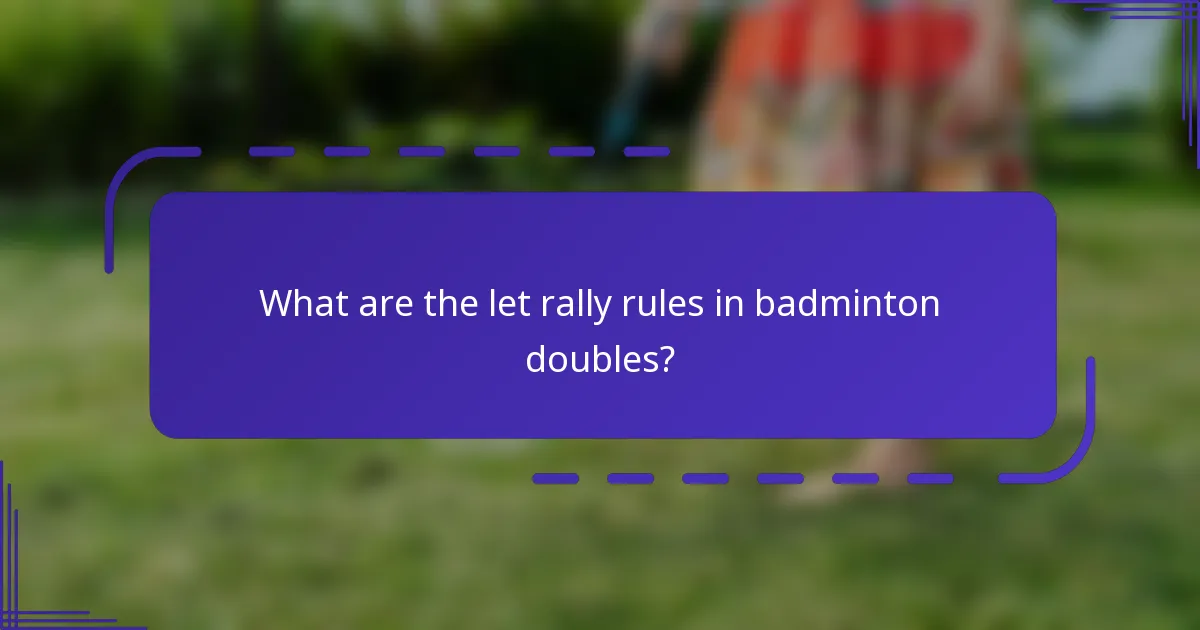 ¿Cómo difieren las reglas de let entre el bádminton individual y el dobles?