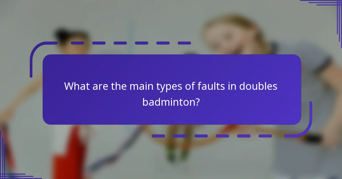 ¿Cuáles son las consecuencias de cometer faltas en el bádminton dobles?